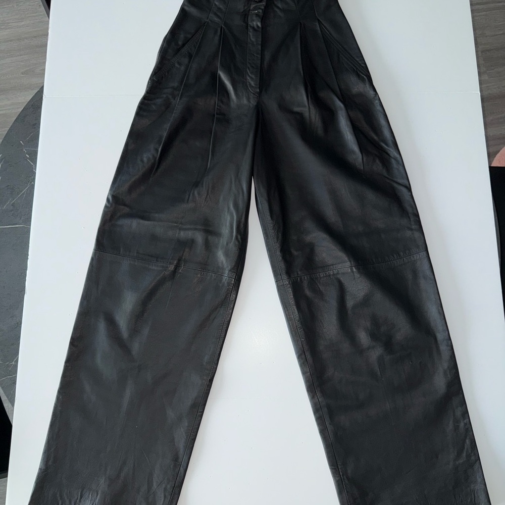 Gianfranco Ferre Black Wide Leg Pants